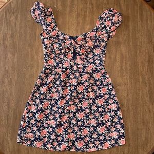 M Altar'd State Floral Dress with Front Cut Out